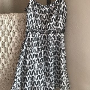Aztec Black and White Dress